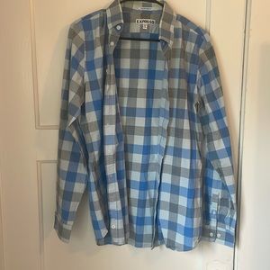 Express button up long sleeve shirt